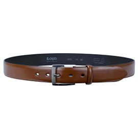 Lloyd Men's Leather Belt 35mm Pin Buckle, Cognac