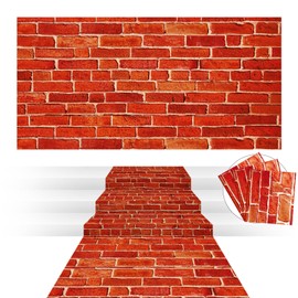 Chuangdi 3 Piezas 1,35 x 2,74 M Pared de Ladrillos Telón de Fondo de Mago Novedoso para Fotografía, Decoraciones de Princesas, Artículos para Fiestas 