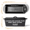 KUHA Cast Iron Bread Loaf Pan with Lid + Heat