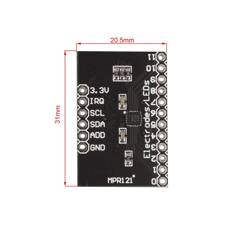 Jopto 5 Pieces MPR121 Breakout V12 Proximity Capacitive Touch Sensor