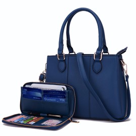 Purses and Wallet Set for Women Crossbody Top Handle Tote Satchel PU Leather Shoulder Bags