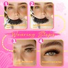 Veleasha Lashes Wispy Eyelashes 12 Pairs Natural Look False Eyelashes