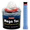 Tourna Mega Tac Extra Tacky Overgrip, Blue (30-Pack) (MT-30-XLB)
