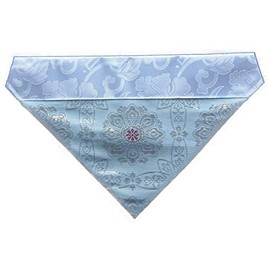 Summer Uchiki (Buddhist Altar Triangular Uchishiki Inner Floor) Uchiki Shuko Arabesque (11.4 inches (29 cm) Width (50s), Shusho Arabesque, Light Blue