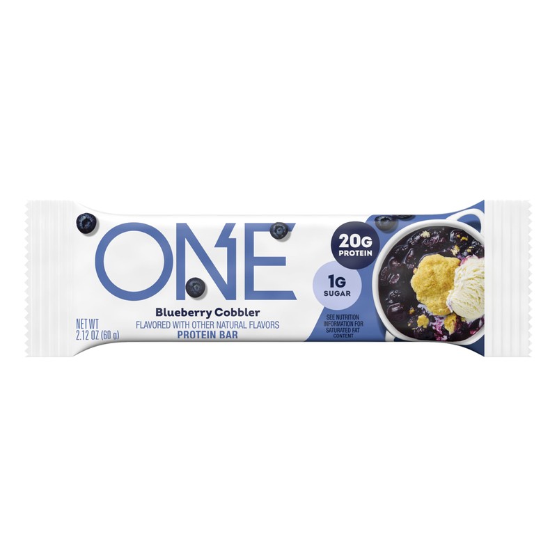 ONE Protein Bars, Blueberry Cobbler, Gluten Free with 20g Protein