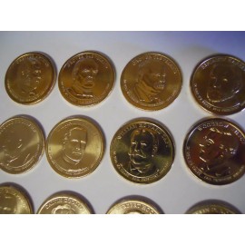 1 of Each President Vol 2 (19 Coins) 2012-2016 Presidential $1 Golden Dollar UNC