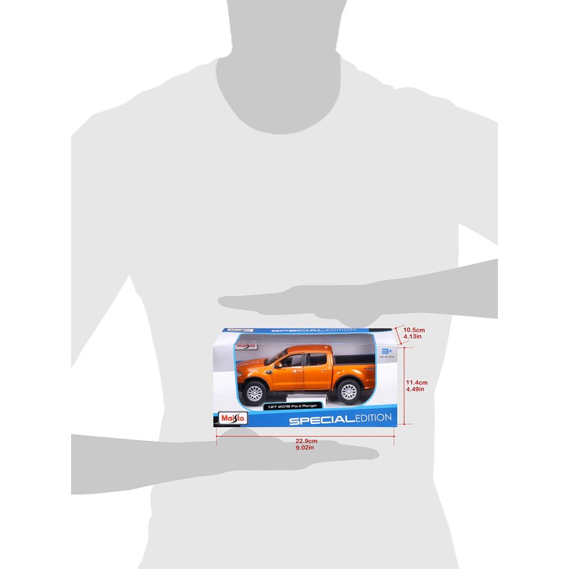 Maisto Ford Ranger '19 1:27 Model Car - Orange