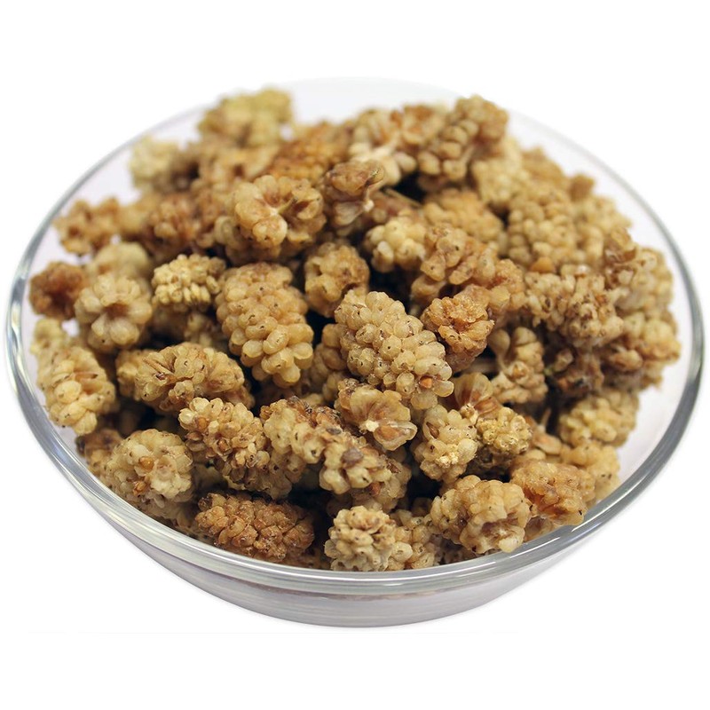Amphora Organic Soft Dried White Mulberries 4 Ounce (Single Pack)