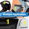 4pcs Reflective Alien Stickers – Fun Waterproof Car Stickers and