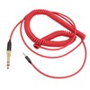 Coiled Headphone Cable Gold Plated Connector Replacement Headset Sound Cord
