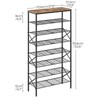YATINEY 8 Tier Shoe Rack, Shoe Storage Organizer, Large Capacity