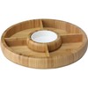 Bamboo Charcuterie Board/Cheese Board Chip and Dip Divided Bowl/Serving Platter