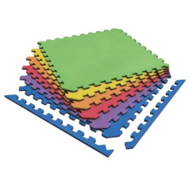 Norsk Dual-Sided Reversible 1/2" Foam Exercise Mats for Home Gym - Interlocking EVA Foam Tiles