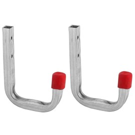 Gedotec Wall Mount – Wall Hooks for Screwing Galvanised Steel | Mono | Pack of 2 Device Hooks Length: 80 mm Including Mounting Material | All-Purpose Hooks Made of Metal | Wall Mount Garage | Wall