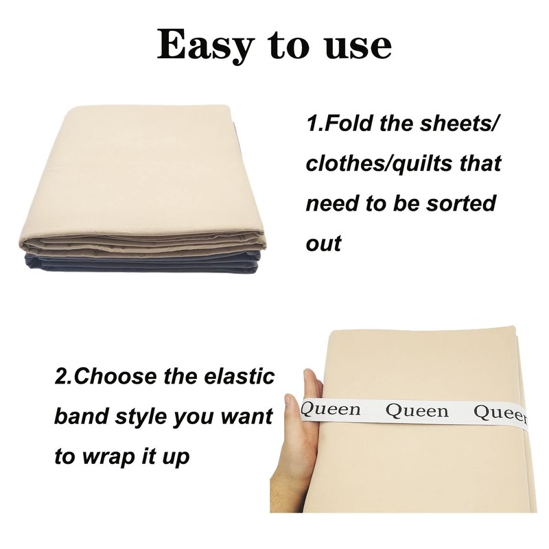 Yermivie 2 Pieces Bed Sheet Organizer Bands, Sheet Organizers and