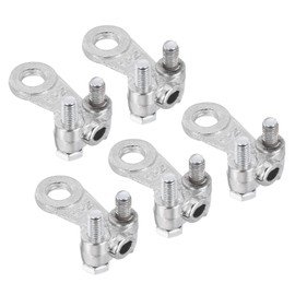 sourcing map Ground Rod Clamps Grounding Clamps Wire Connector for 0.14 to 0.47 Clamping Pipe Range Pack of 5