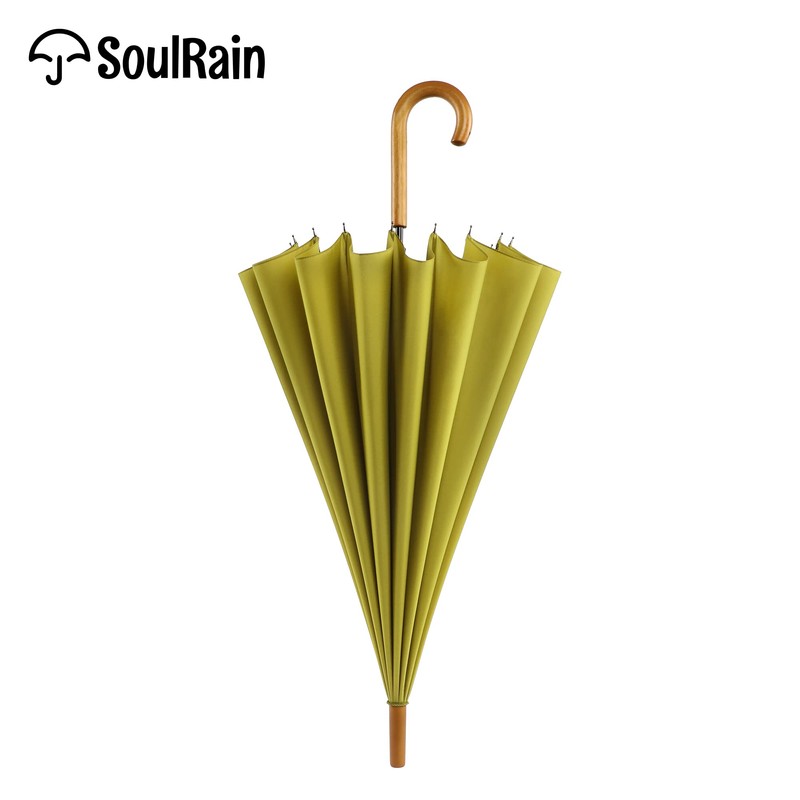SoulRain 16 Ribs 48" Stick Umbrella Auto Open Solid Color