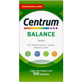 Centrum Balance Multivitaminico, Con Vitamina B, Vitamina C, 100 Tabletas
