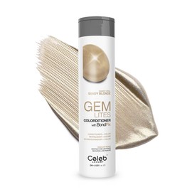 Celeb Luxury Gem Lites Sandy Opal Colorditioner, Color Depositing Conditioner with Bondfix Bond Rebuilder, Semi Permanent Hair Colour Glaze, Maintains and Refreshes Neutral Blonde Tones