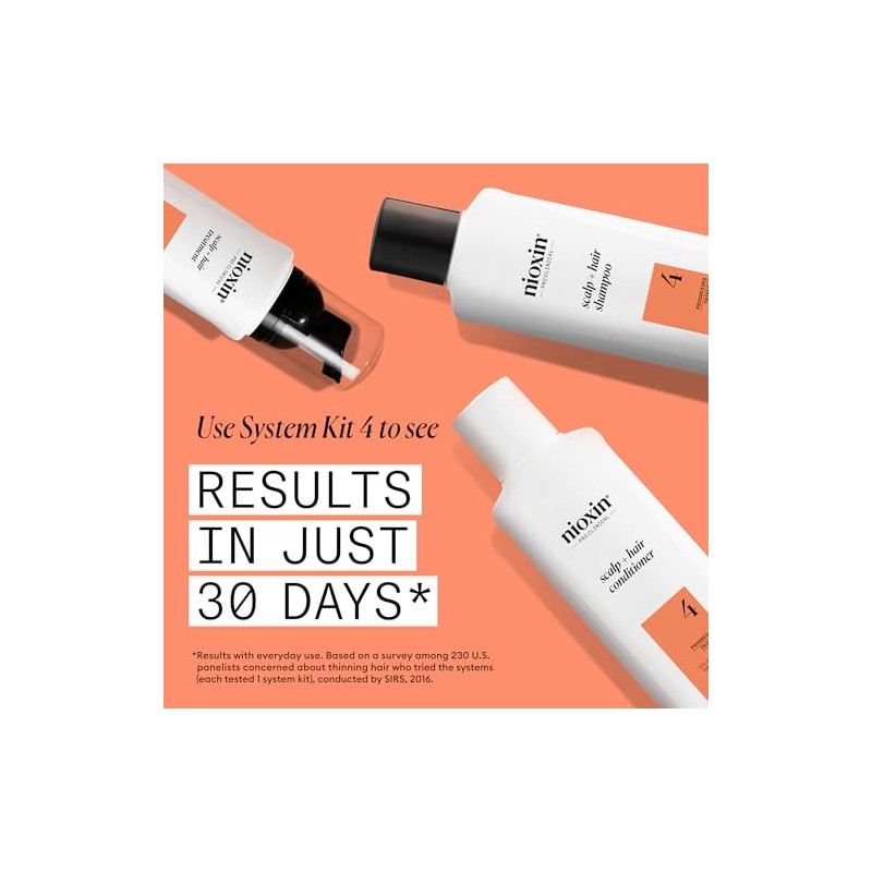 Nioxin System 4 - Hair Thickening System For Damaged Hair