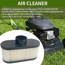 SUGOOE FR691V Tune Up Kit FR730V Oil Change Kit for Kawasaki FR651V FR691V FR730V FS691V Engine Mower, Replace 49065-7007 Oil Filter 11013-0752 Air Filter for John Deere X320 Maintenance Kit