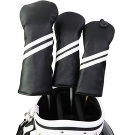 HELLO NRC Golf Head Set of 3 - 1 Driver (460cc) 2 Fairway Wood with Swivel License Plate Adjustable Number Fits All Golf Brands