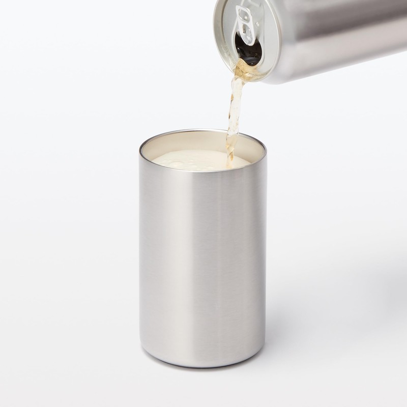 MUJI 12728375 Hot and Cold Insulated Holder for Canned Beverages