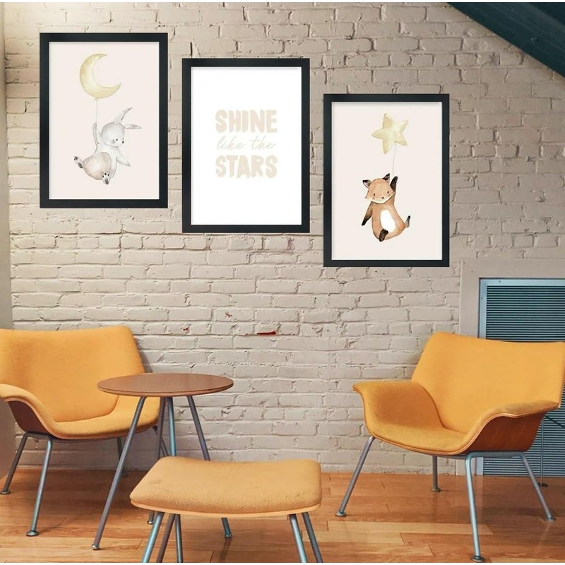 Bargain Shop Az Pack Of 3 Modern A5 Wooden Effect