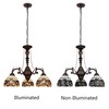 Chloe Lighting Serenity Victorian-Style 3-Light Dark Bronze Finish Mini Chandelier