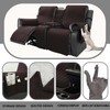Taque Recliner Cover with Console 100% Waterproof Sofa Slipcovers Non-Slip