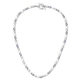 GAVU Women's Choker Necklace with Shell Beads and Stainless Steel OT Clasp Pearl Necklace for Women, Pearl, Pearl