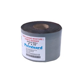 POLYGUARD Term Flashing Termite Barrier 4" x75' Roll. Non Chemical, Non Structural Insect and Moisture Barrier. Self Adhesive Sheet, Low Temperature Application Down to 30°F