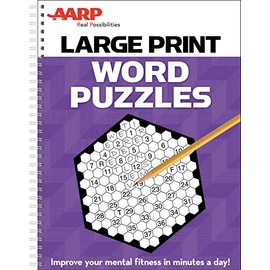AARP Large Print Word Puzzles: Improve Your Mental Fitness in Minutes a Day!