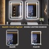 LOAAO 23.6"x31.5" LED Mirror for Bathroom, Lighted Bathroom Mirror with