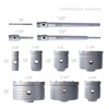 GSTK 7pcs Concrete Hole Saw Set (30mm, 40mm, 50mm, 65mm,