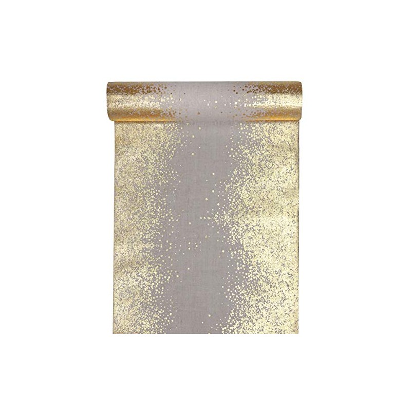 Générique Générique Table Runner in Gold Metal 28 cm x