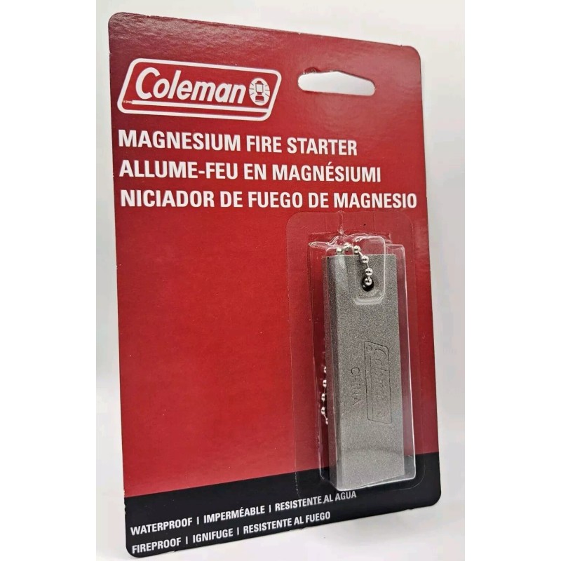 Coleman Magnesium Block Flint Fire Starter Striker Lighter Survival Camping