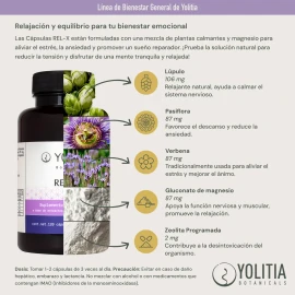 Rel- X | Fórmula Natural + Magnesio Para Insomnio Y Ansiedad