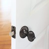 Design House Door Knob, Privacy Lock for Safety, Oval Handle