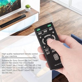 RM-ANU192 Sound Bar Remote Control, Replacement Remote Controller with Long Control Distance for Sony Sound Bar SACT60BT HTCT60BT SSWCT60 HT-CT60BT HTCT60BT SA-CT60BT