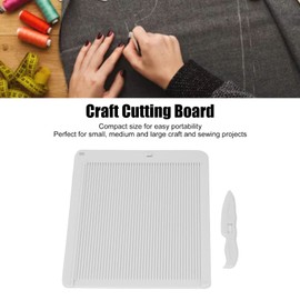Alfombrilla de Corte para Manualidades, Tabla de Cortar de Plástico Portátil, Herramienta de Bricolaje para Manualidades en Relieve