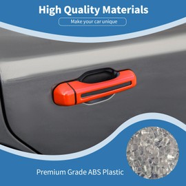 PDKLIN for Jeep JL Tailgate Door Handle Cover Trim Fit for Jeep Wrangler JL JLU 2018 up 2DR Orange Exterior Accessories 3pcs