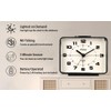 Wuyiway Analog Alarm Clock for bedrom,Silent Non Ticking,Lighted on Demand