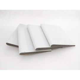 Door Corner Seals Corner Seal Pads to The Bottom of Your Exterior Doors Fix Light Gaps Around Doors Easy Trick for Gaps Bottom of Door Door Weatherstripping (Pure White)