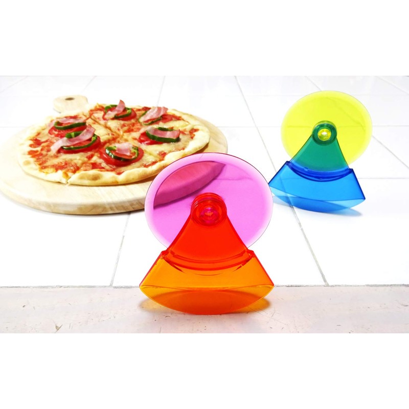 Kokubo KK-424 Pizza Cutter, Swing Pizza Cutter, Cool, 3.5 x
