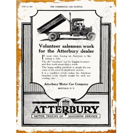 1920 Atterbury Trucks New Metal Sign: Atterbury Motor Car Co., Buffalo, New York