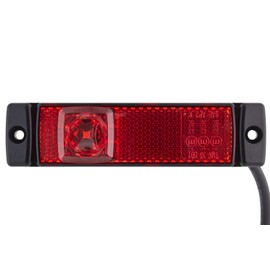 HELLA 2TM 008 645-951 Outline Lamp - LED - 24V - mounting - Lens Colour: Red - LED colour: Red - Cable: 500mm - left/right