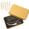 WILLBOND 5 Pcs Dreadlock Interlocking Tool for Locs with Metal