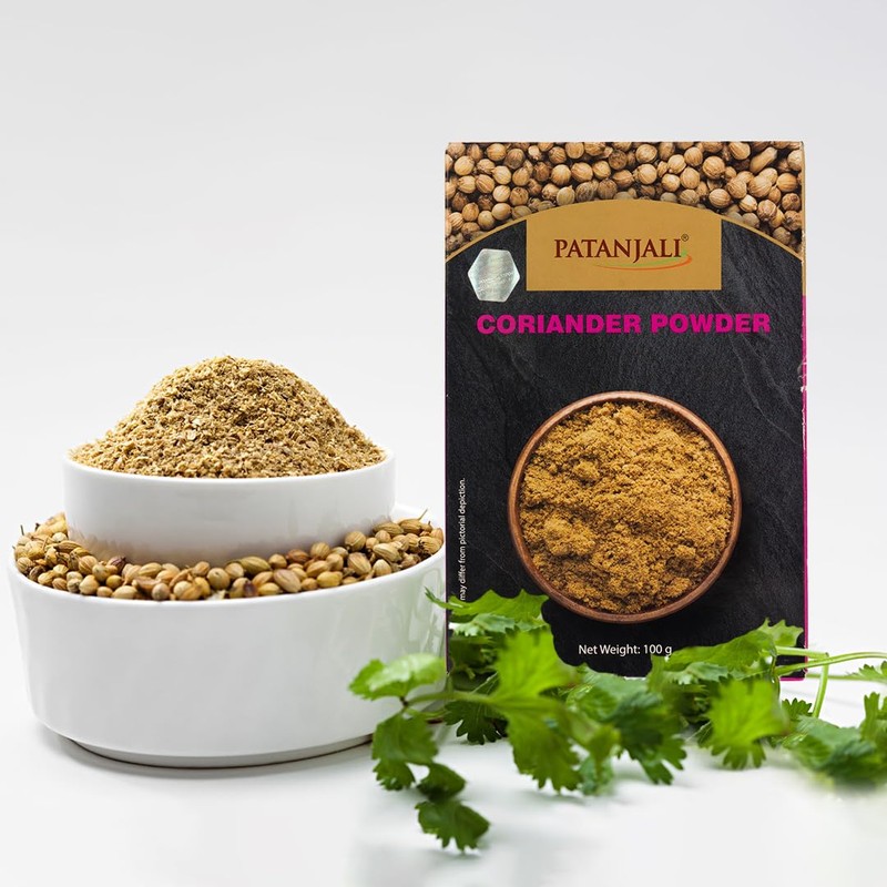 Patanjali Coriander Powder 100g / 0.22 lb - Pack Of
