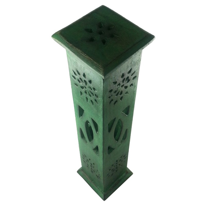 Magrathea Incense Tower Green Weathered Wood/ Wooden Cone & Stick